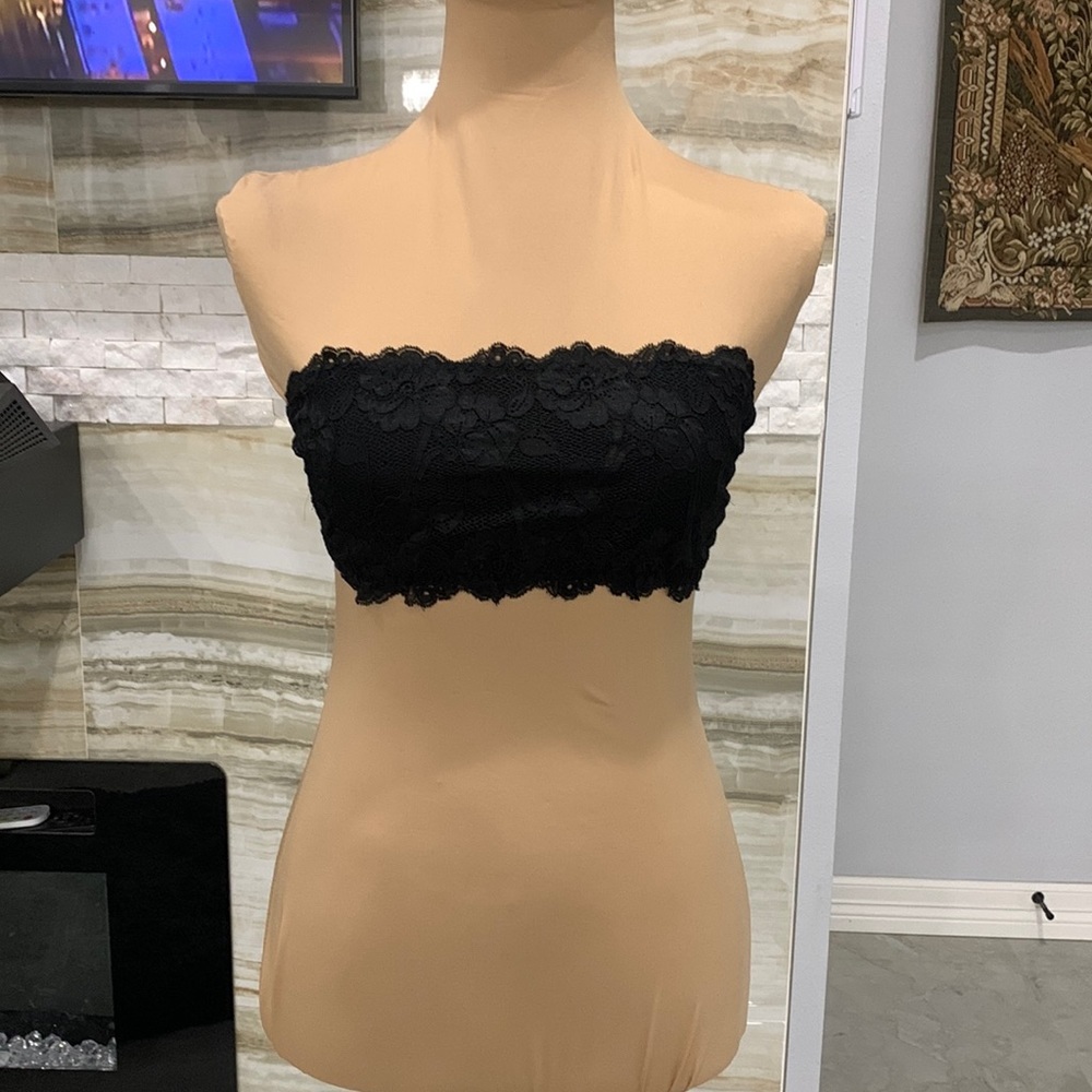 Lingerie Solutions Black Lace‎ Bandeau. Size S